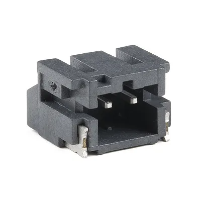 JST Right-Angle SMD Connector - 2 Pin, Black