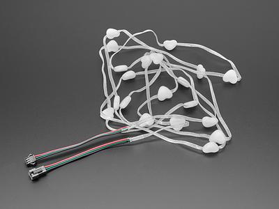 NeoPixel LED Heart Pixel Strand - 20 LEDs