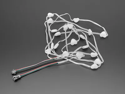 NeoPixel LED Heart Pixel Strand - 20 LEDs