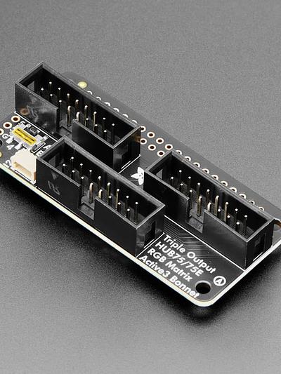 Adafruit Triple LED Matrix Bonnet for Raspberry Pi HUB75