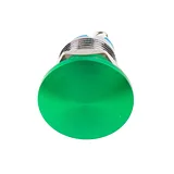 16mm Metal Mushroom Head Pushbutton - Green - Image 2