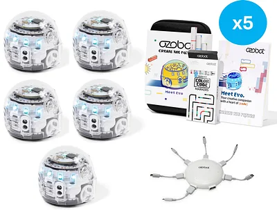 Ozobot Evo Kit of 5 with Charger