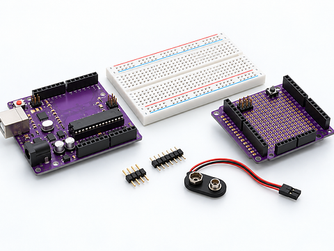 Use the shield, headers and workbench accessories