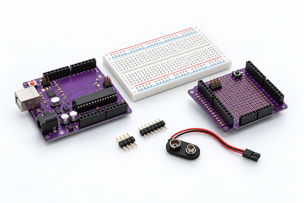 Use the shield, headers and workbench accessories