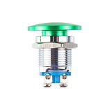 16mm Metal Mushroom Head Pushbutton - Green - Image 3