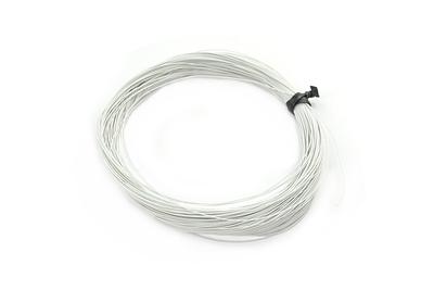 0.4mm Heat Resistant PFA Wire - White, 50m
