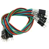 Gravity 4-Pin M/M DuPont Cable with Tags - 30cm (5 Pack) - Image 1
