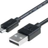 micro:bit USB A to Micro USB Cable - 30cm Black - Image 2