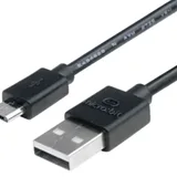 micro:bit USB A to Micro USB Cable - 30cm Black - Image 2