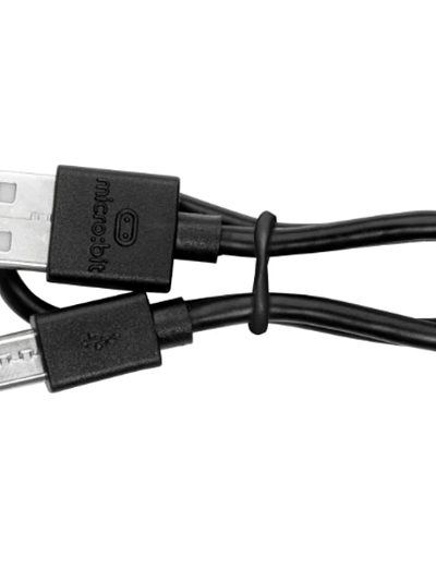 micro:bit USB A to Micro USB Cable - 30cm Black