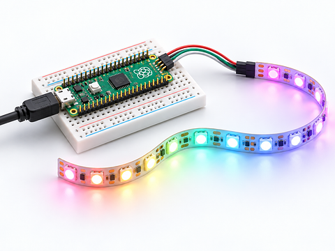 NeoPixel LED Strip Controller with Raspberry Pi Pico