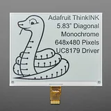 5.83" 648x480 Monochrome Black/White eInk Display - Image 1