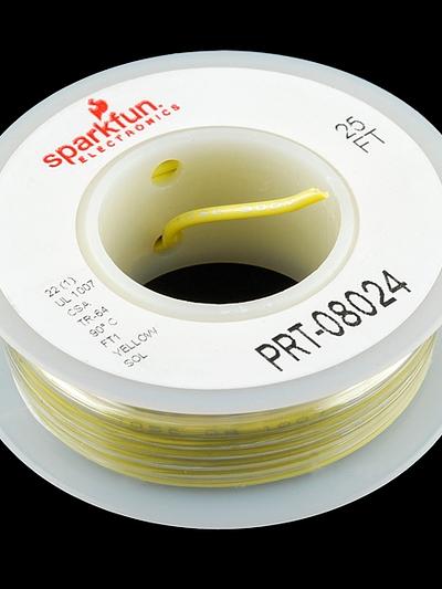 Hook-up Wire - Yellow (22 AWG)
