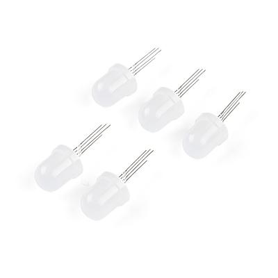 LED - RGB Addressable, PTH, 8mm (5 Pack)