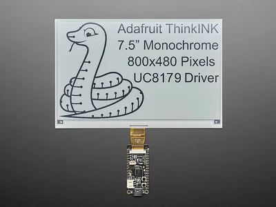 7.5" 800x480 Monochrome eInk/ePaper Bare Display