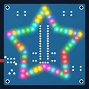 Assembling the five-pointed star LED kit