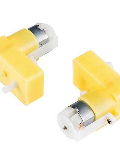 Hobby Gearmotor -  65 RPM (Right Angle, Pair)