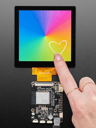 4in Square 480x480 RGB TTL TFT Display with Capacitive Touch