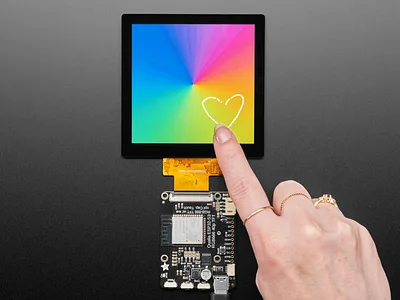 4in Square 480x480 RGB TTL TFT Display with Capacitive Touch