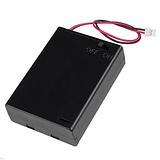 Battery Holder 3xAA with Cover and Switch - JST Connector - Image 1