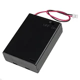 Battery Holder 3xAA with Cover and Switch - JST Connector - Image 1