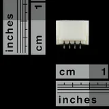 JST-SH Horizontal 4-Pin SMD Connector - 1.0mm Pitch - Image 2