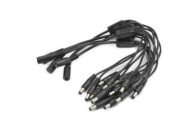 DC 5.5 x 2.1mm 1-to-3 Power Splitter Cable - 5 Pack