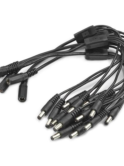DC 5.5 x 2.1mm 1-to-3 Power Splitter Cable - 5 Pack