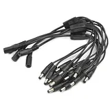 DC 5.5 x 2.1mm 1-to-3 Power Splitter Cable - 5 Pack - Image 1
