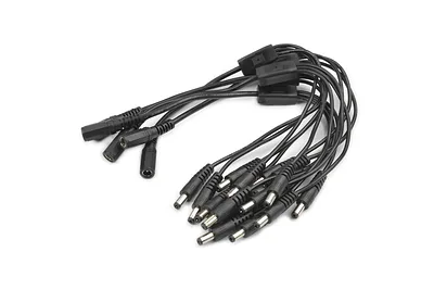 DC 5.5 x 2.1mm 1-to-3 Power Splitter Cable - 5 Pack