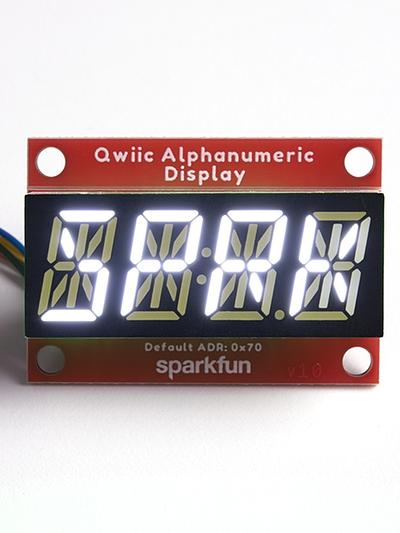Qwiic Alphanumeric Display - White