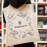 Raspberry Pi Logo Design Tote Bag - Image 1