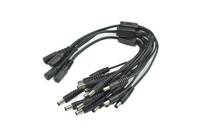 DC 5.5 x 2.1mm 1-to-4 Power Splitter Cable - 5 Pack