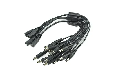 DC 5.5 x 2.1mm 1-to-4 Power Splitter Cable - 5 Pack