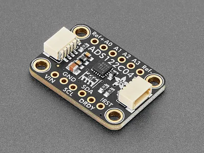 ADS122C04 24-Bit 4-Channel I2C ADC Breakout