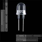 Super Bright LED - White 10mm - 10 pack - Image 3
