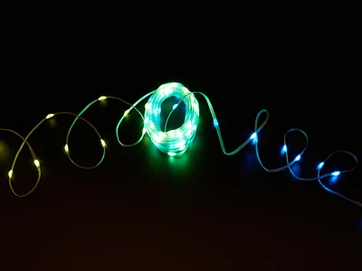 Adafruit NeoPixel Pebble/Seed LED Strand - 100 LEDs, 100mm Pitch