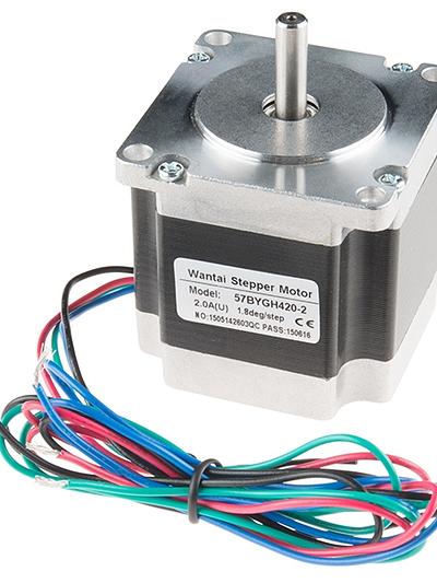 Stepper Motor - 125 oz.in (200 steps/rev, 600mm Wire)