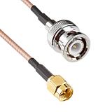 SMA Male to BNC Male Cable - 1 m (RG316) - Image 3
