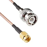 SMA Male to BNC Male Cable - 1 m (RG316) - Image 3