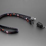 USB Cable Lanyard with USB-A and USB-C Tips - Image 1