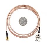 SMA Male to BNC Male Cable - 1 m (RG316) - Image 4