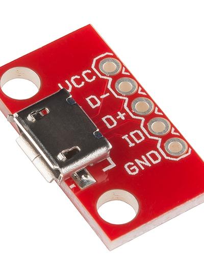SparkFun microB USB Breakout