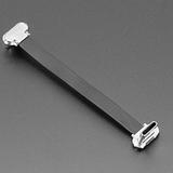 Slim Right-Angle USB-C to USB-C Cable 75mm – Opposite Plugs - Image 1