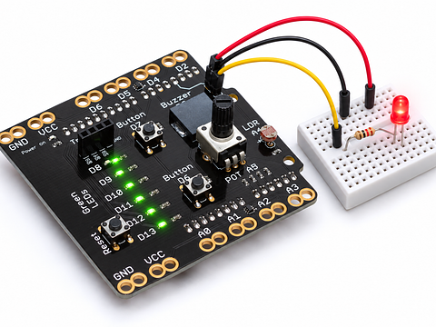 Connect and blink an external LED