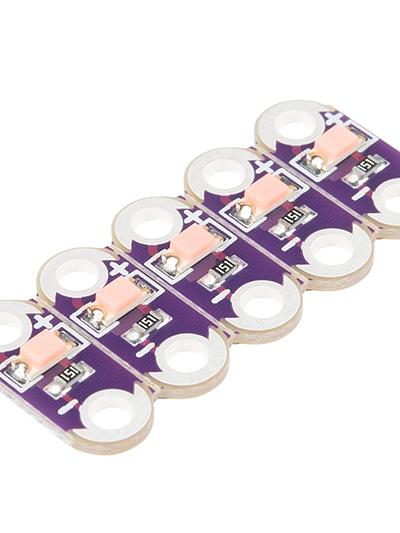 LilyPad LED Pink (5pcs)