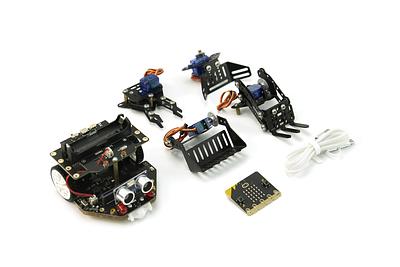 micro:Maqueen Plus V2 18650 Robot Kit with Mechanic & micro:bit V2