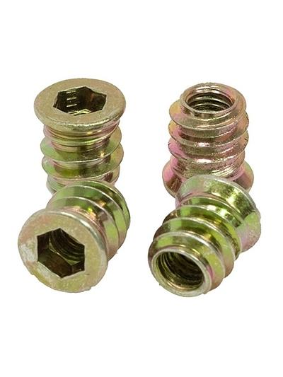 Threaded Inserts - 1/4-20 Inch Thread (Pack of 100)