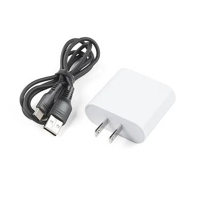 USB-C Wall Adapter with Cable, US Plug, 6–12V