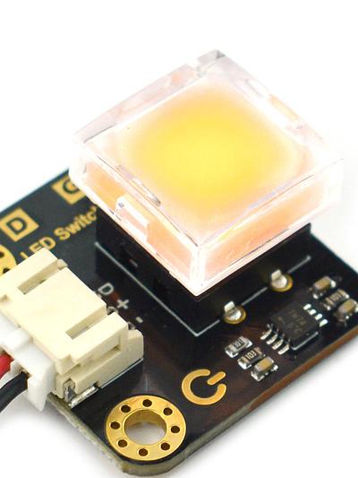 DFRobot Gravity LED Self-Locking Switch - Yellow